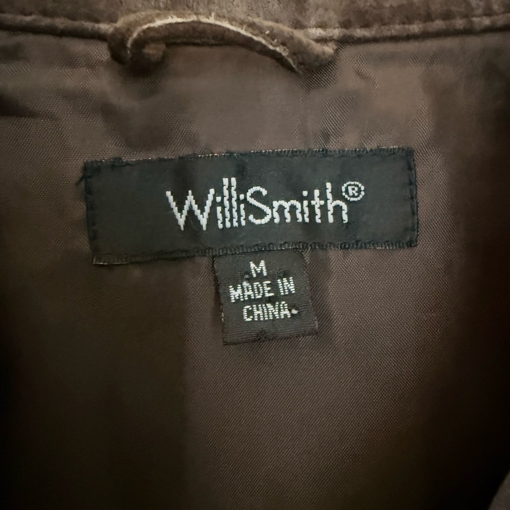 Willi Smith Vintage Brown Suede Leather Shirt Jacket - Picture 3 of 6